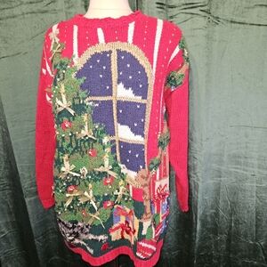 Vintage Tiara International Christmas Sweater